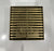 110x110mm Brushed Yellow Gold Linear Floor Grate S/Steel (80mm Waste)
