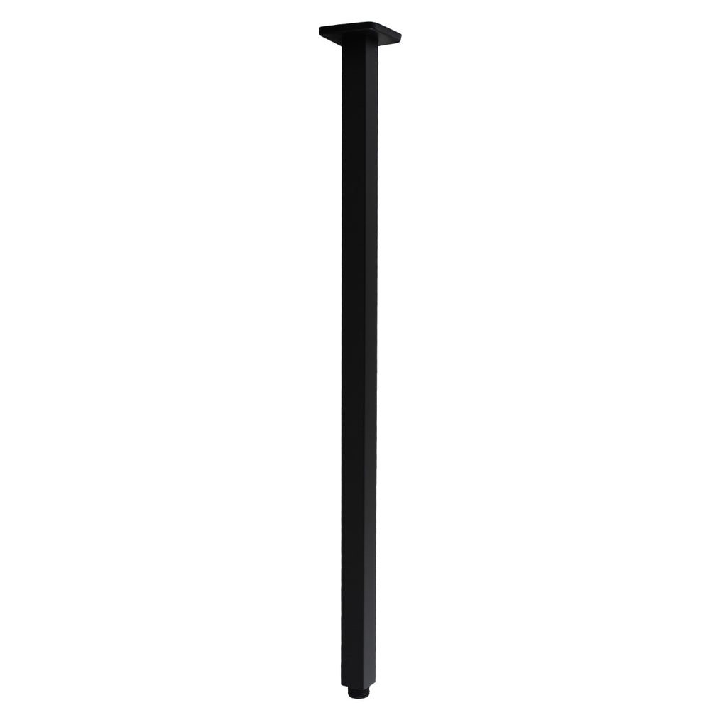 Square Black Ceiling Shower Arm 600mm