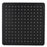 Square Black ABS Rainfall Shower Head 200mm