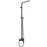 Square Black Shower Station without Shower Head and Handheld Shower