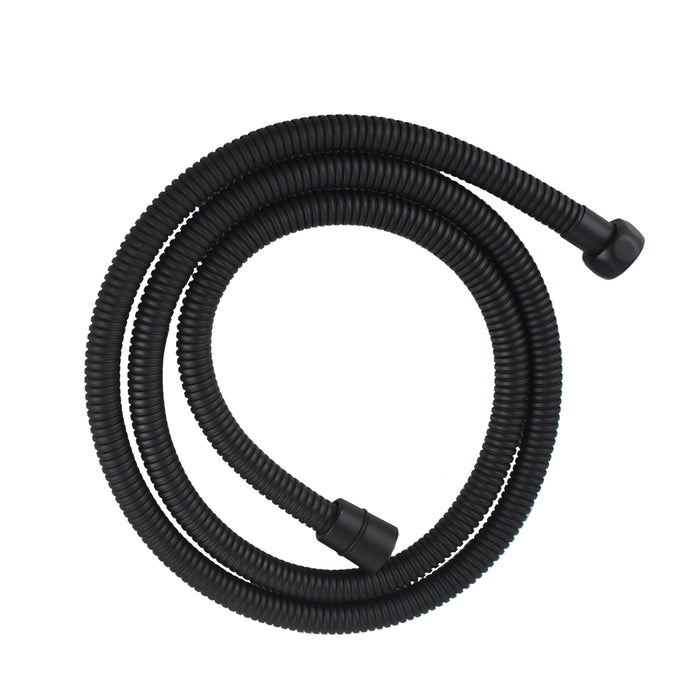 1500mm Black Flexible Shower Hose Stainless Steel