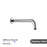 Round Chrome Stainless Steel Wall Mounted Shower Arm 400mm