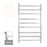 Square Chrome Electric Heated Towel Rack 9 Bars