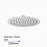 Super-slim Round Chrome Rainfall Shower Head 250mm