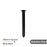 Square Black Ceiling Shower Arm 300mm