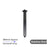Square Gun Metal Grey Ceiling Shower Arm 300mm