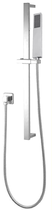 Square Brushed Nickel Handheld Shower Set