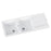 1160x500x200mm Carysil White Double Bowls with Drainer Board Granite Kitchen Laundry Sink Top Mount