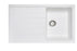 860 x 500 x 205mm Carysil White Single Bowl With Drainer Board Granite Kitchen Sink Top/Flush/Under Mount