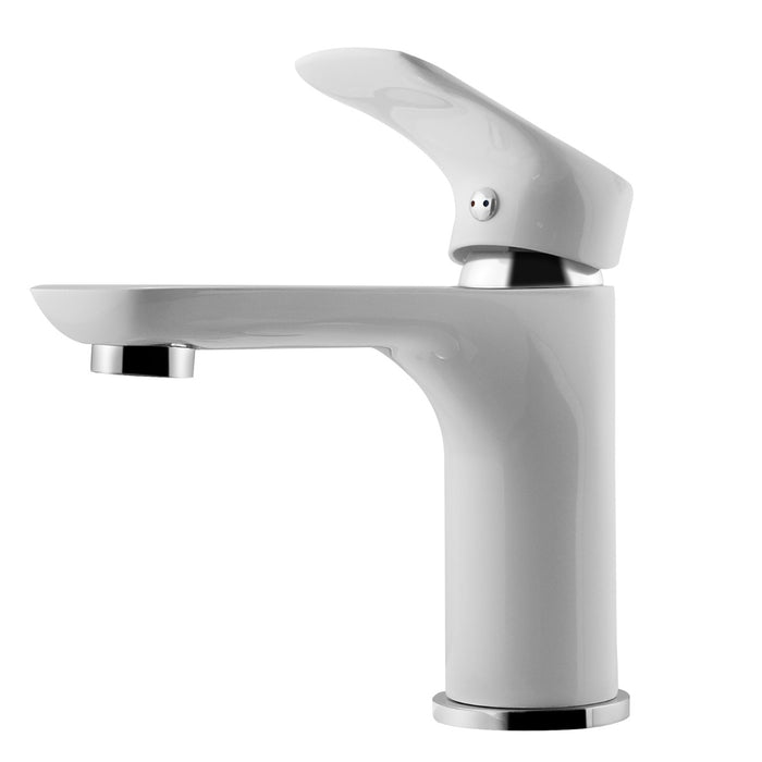 VOG White and Chrome Basin Mixer