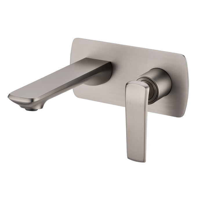 Esperia Brushed Nickel Wall Mixer With Spout