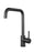 Electroplated Brass Matte Black Swivel Spout Kitchen Mixer Tap